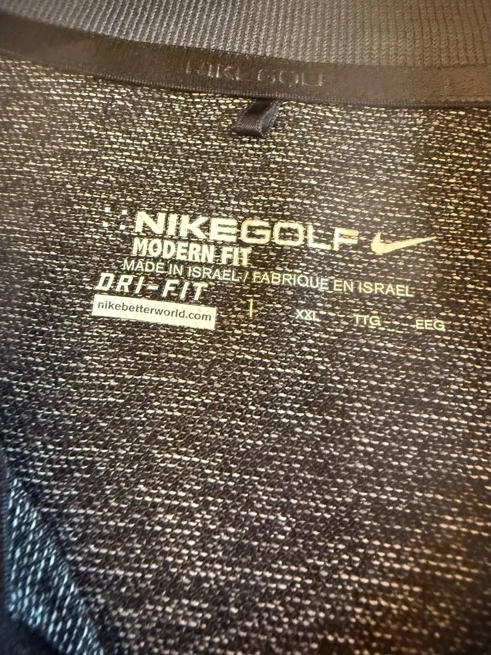 Nike Men’s Gray Heather Quarter-Zip Performance Sweater